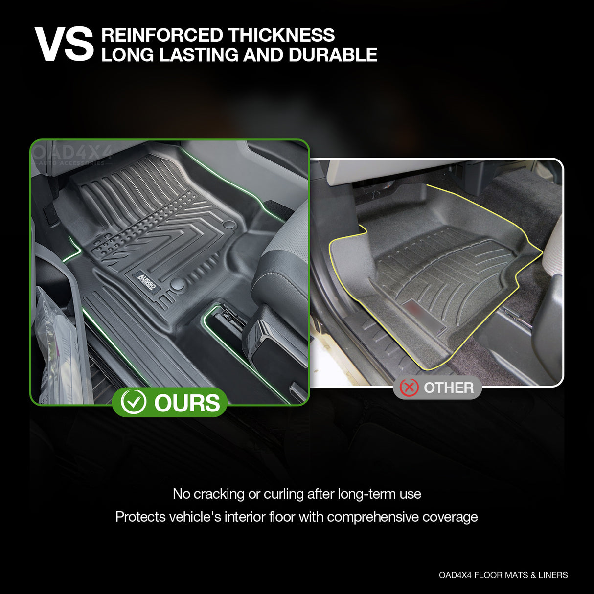 5D TPE Car Floor Mats for Ford F-150 F150 2023-Onwards