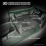 Injection Floor Mats & Door Sill Protector for Ford Ranger Dual Cab 2011-2022