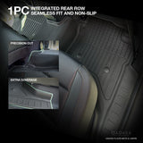 Injection 7D Car Floor Mats for Volkswagen Amarok Dual Cab NF Series 2023-Onwards