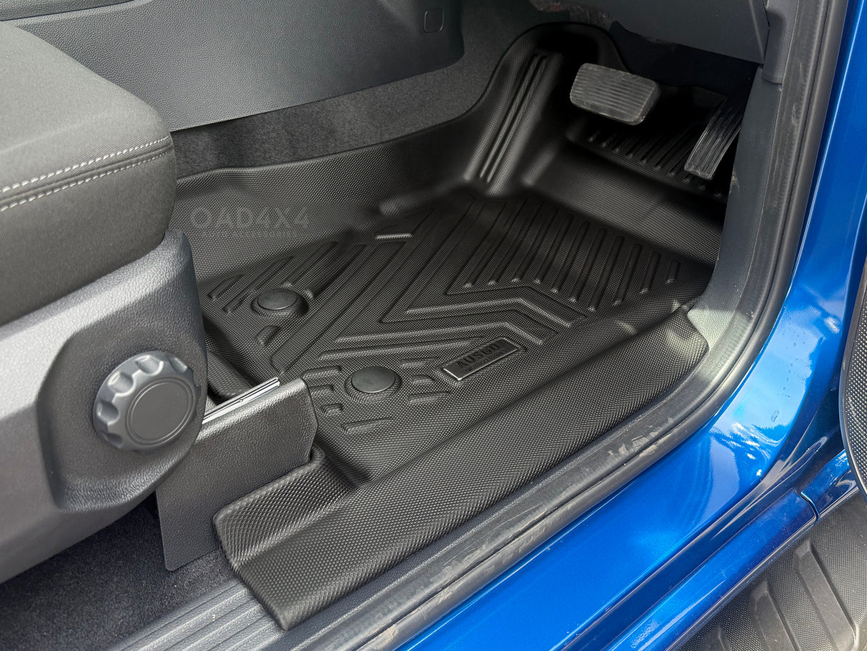 5D TPE Car Floor Mats for Ford Ranger Dual Cab 2022-Onwards