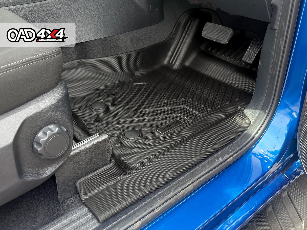 5D TPE Car Floor Mats for Ford Ranger Dual Cab 2022-Onwards