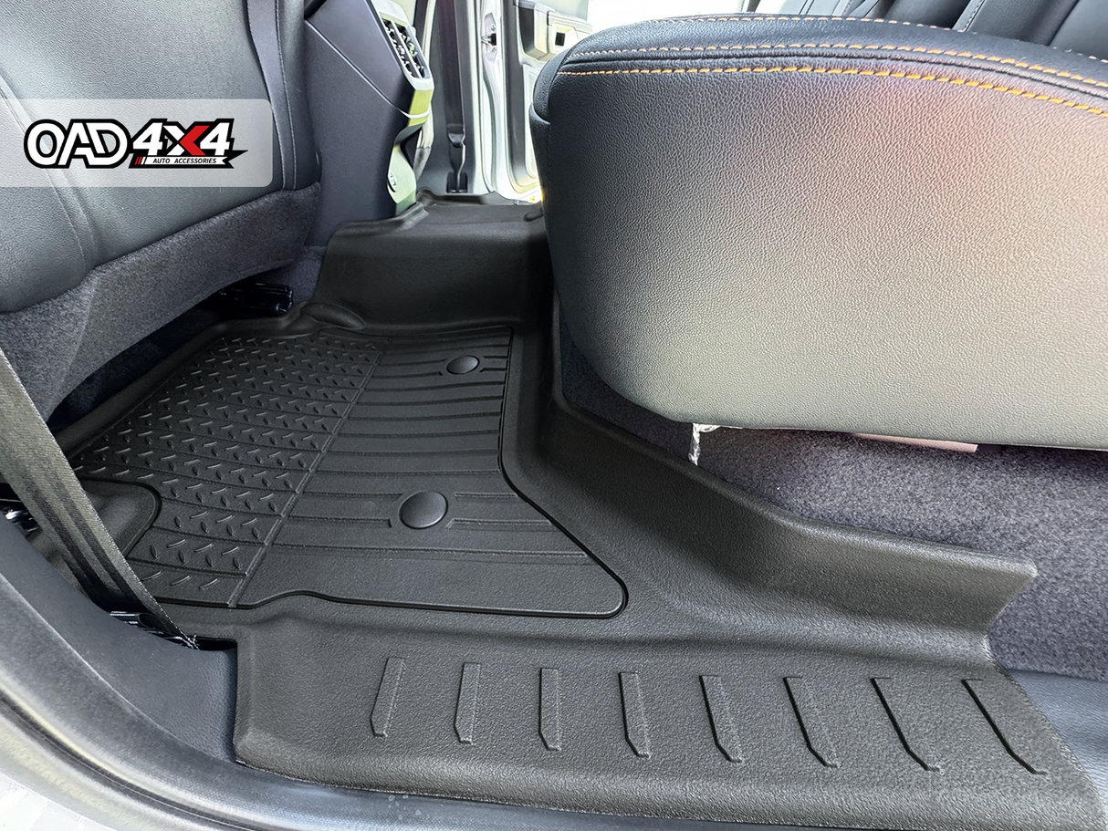 Injection 7D Car Floor Mats for Ford Ranger Dual Cab Next-Gen 2022-Onwards
