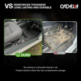 7D TPE Car Floor Mats for ISUZU D-MAX DMAX Dual Cab 2008-2012