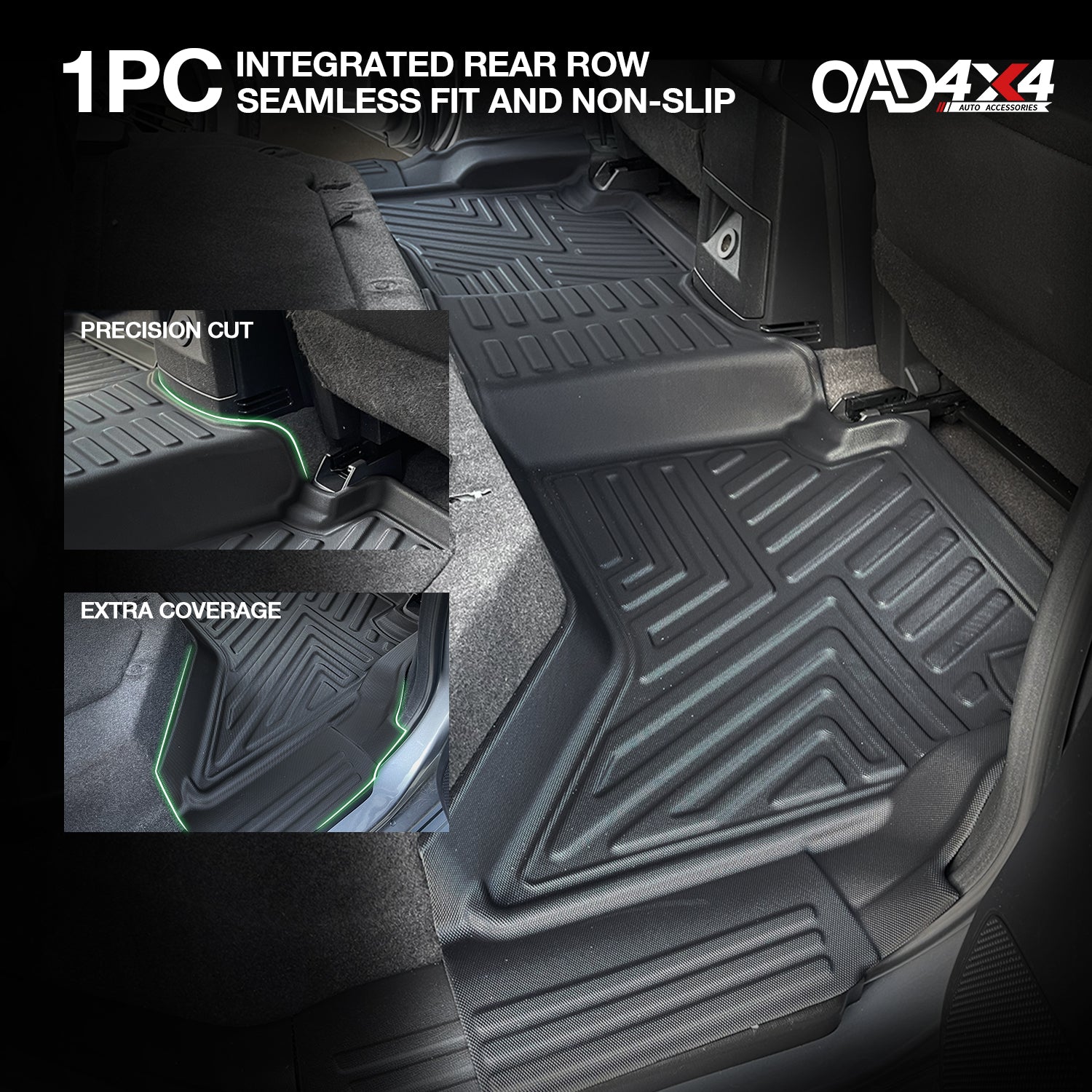 5D TPE Car Floor Mats for Holden Colorado RG Dual Cab 2012-2020