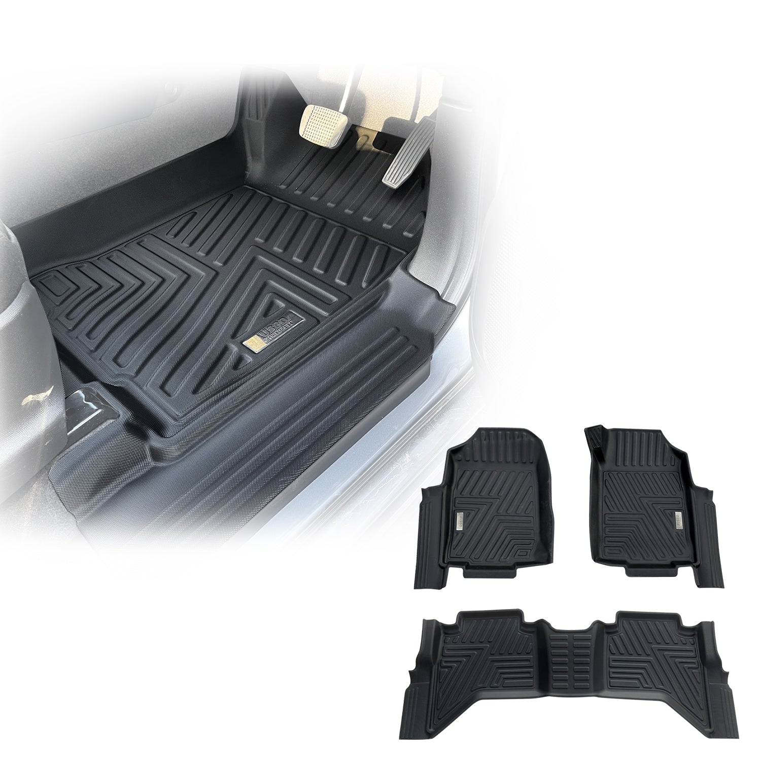 5D TPE Car Floor Mats for Holden Colorado RG Dual Cab 2012-2020