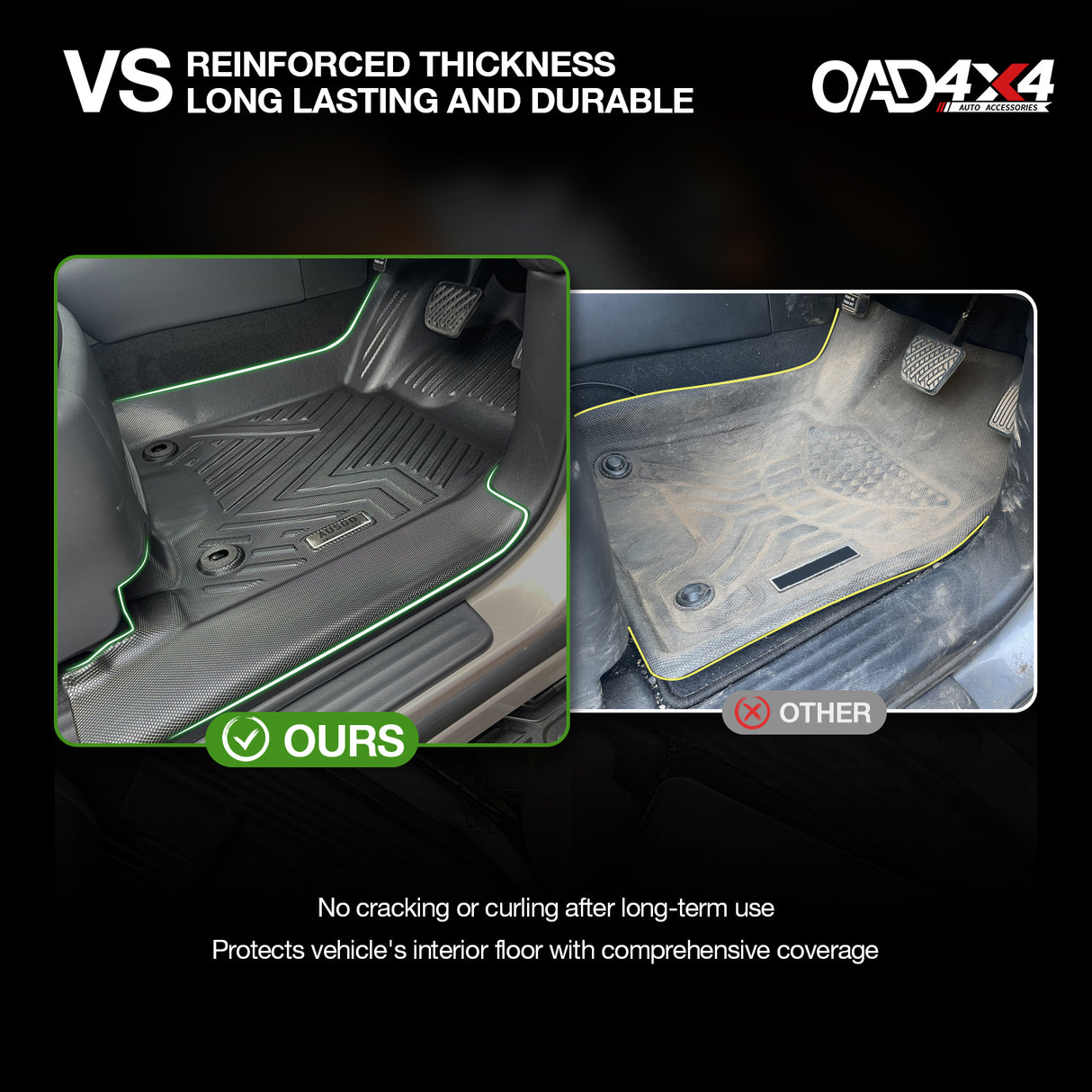 5D TPE Car Floor Mats for Infiniti QX80 Z62 2015-2019