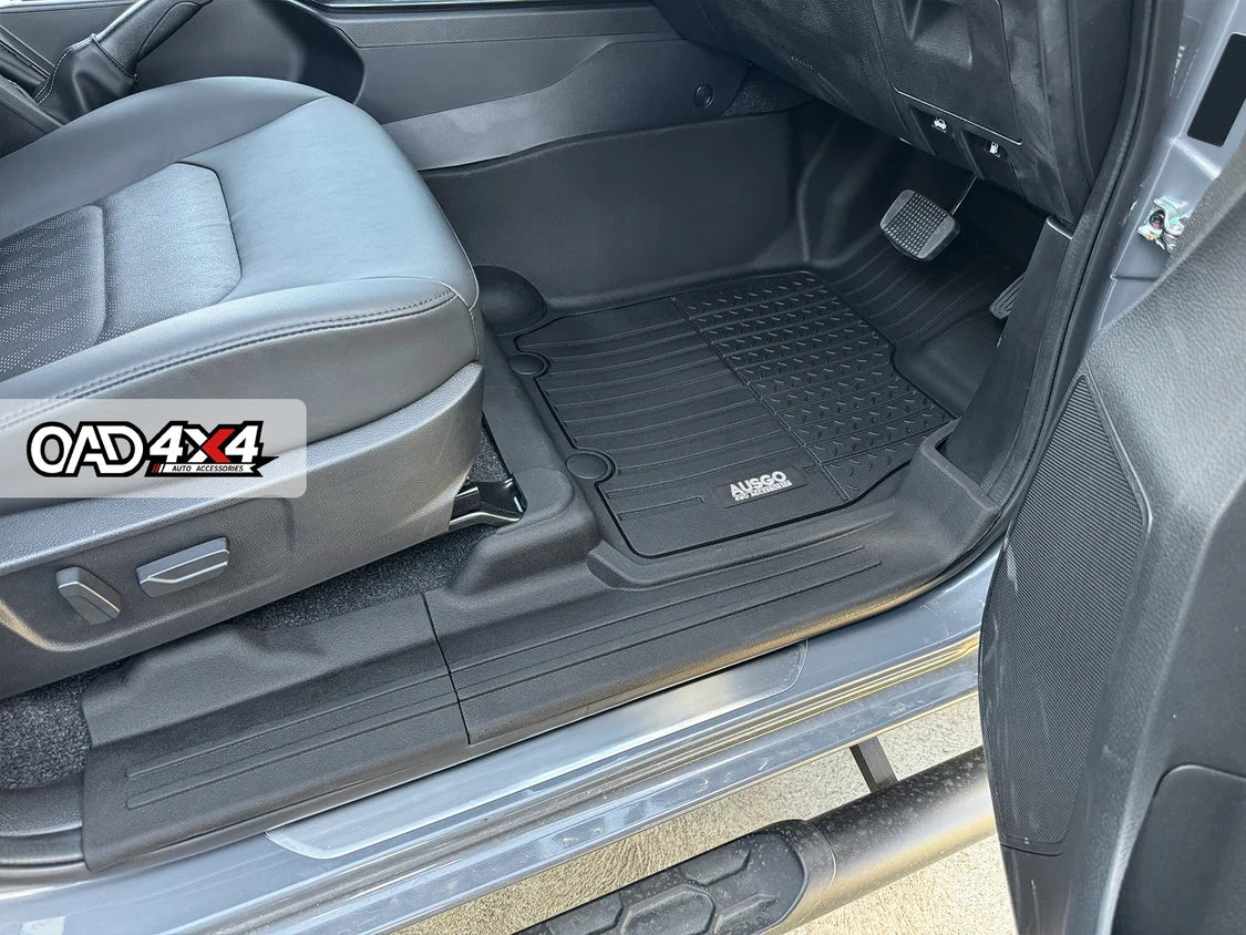 Injection Floor Mats & Door Sill Protector for Mazda BT-50 BT50 Dual Cab 2020-Onwards