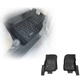 5D TPE Car Floor Mats for Jeep Wrangler JK Series 2 Doors 2007-2018