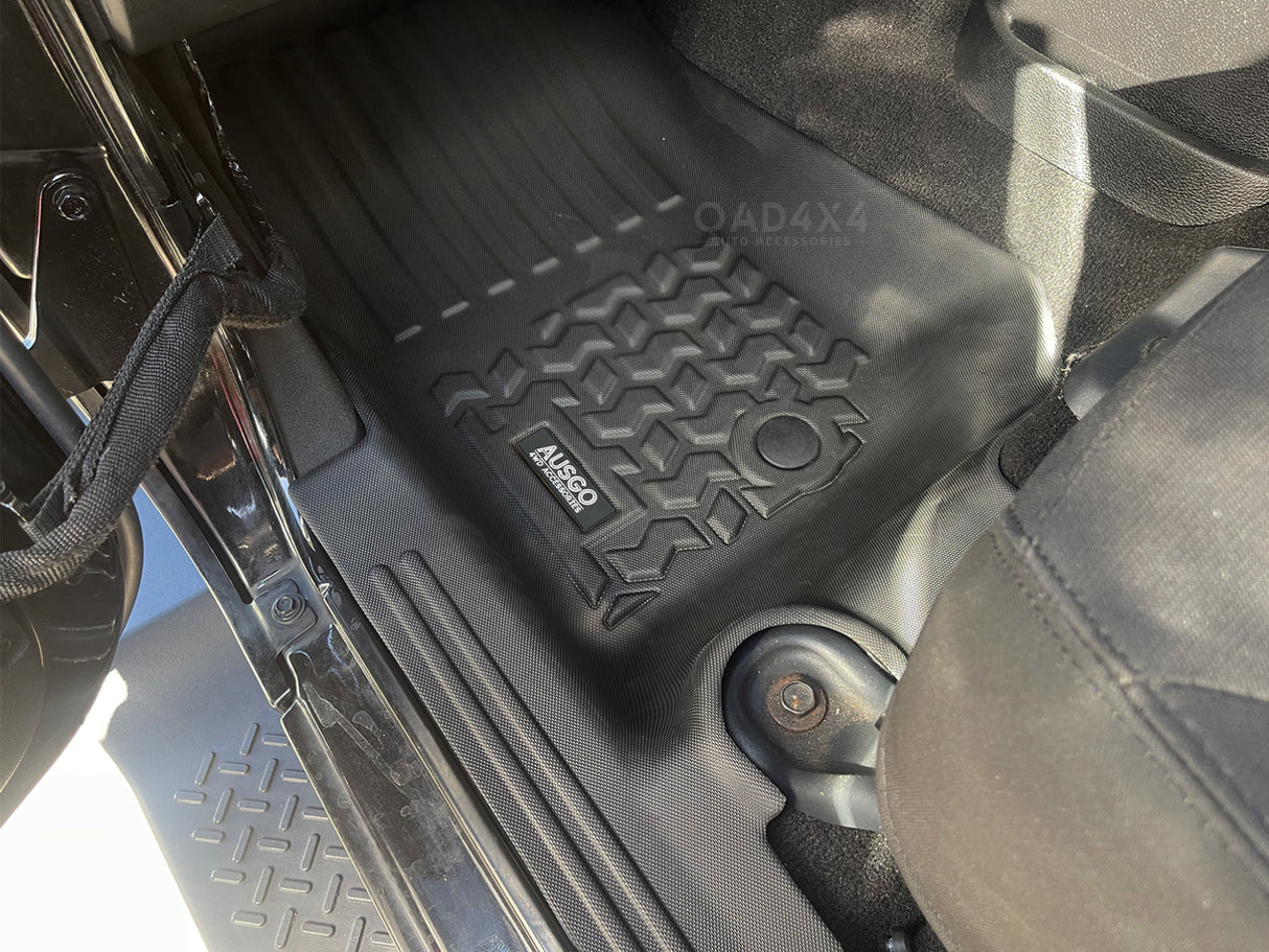 5D TPE Car Floor Mats for Jeep Wrangler JK Series 2 Doors 2007-2018