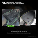 5D TPE Car Floor Mats for Jeep Wrangler JK Series 2007-2018