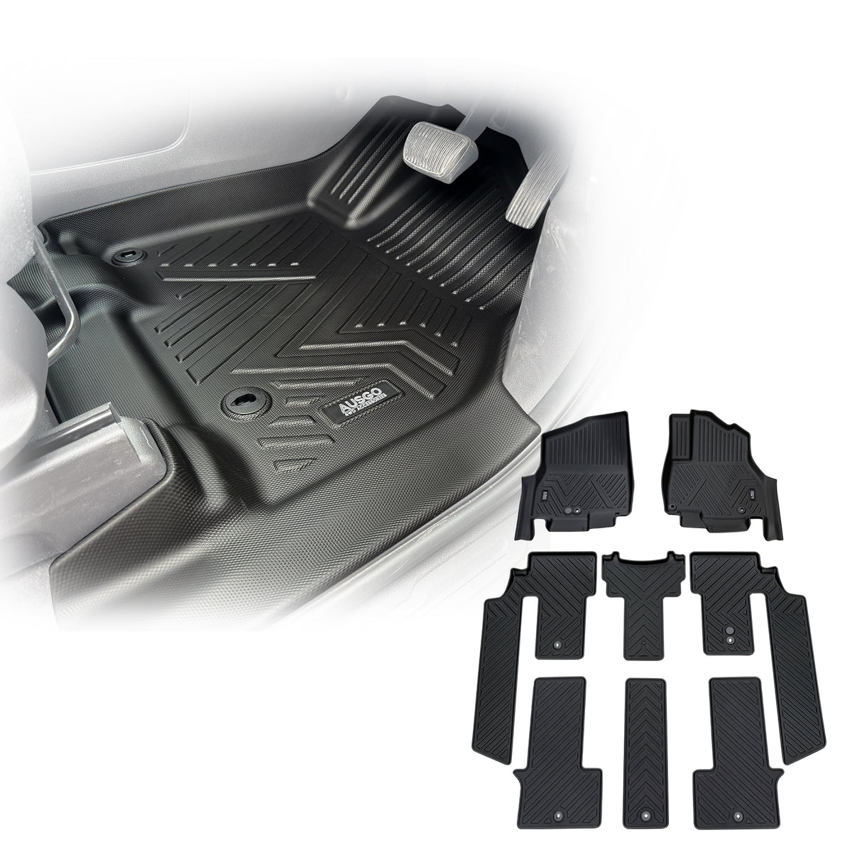 5D TPE Car Floor Mats for KIA Carnival KA4 Series 2020-Onwards