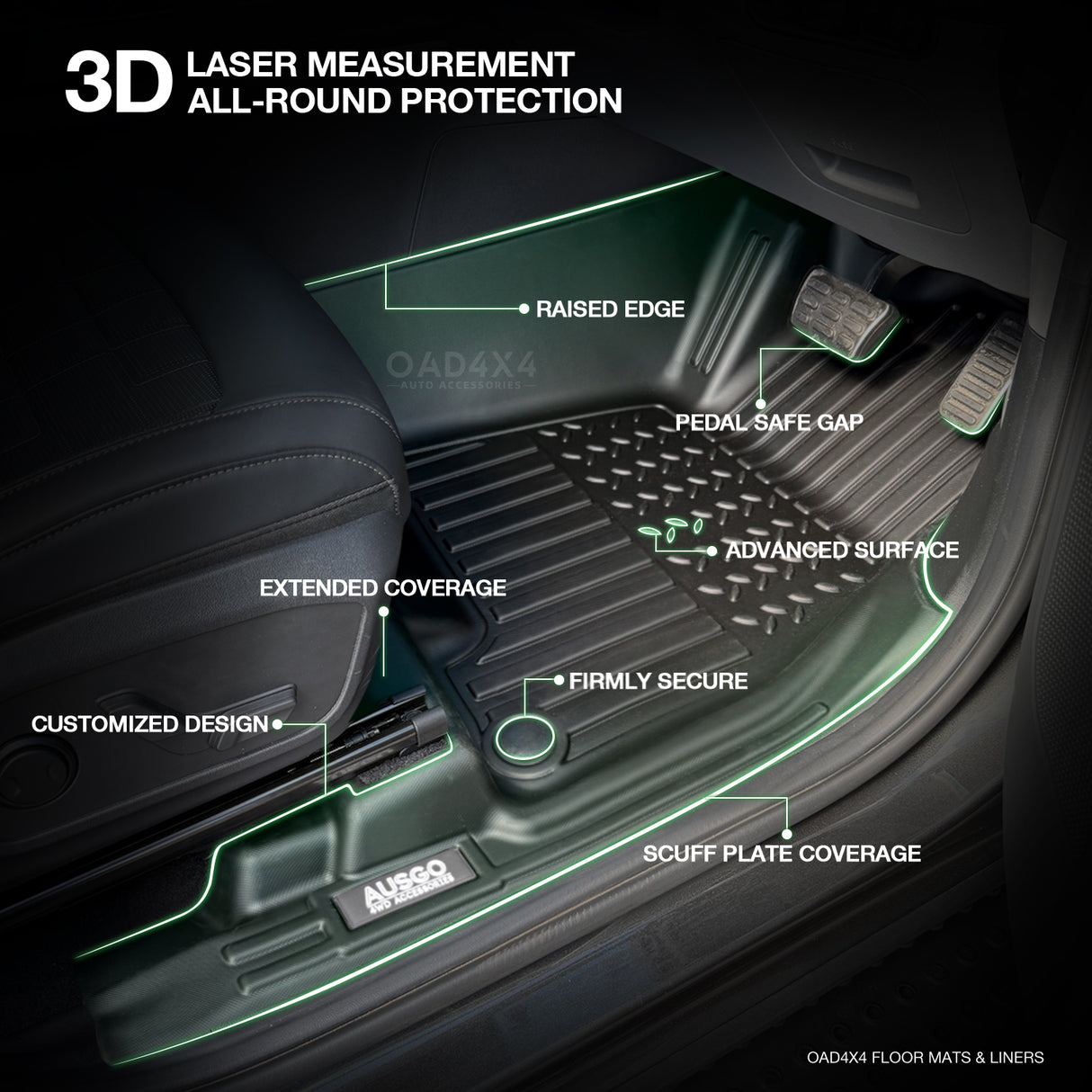 Floor Mats & Door Sill Protector for KIA Tasman 2025-Onwards