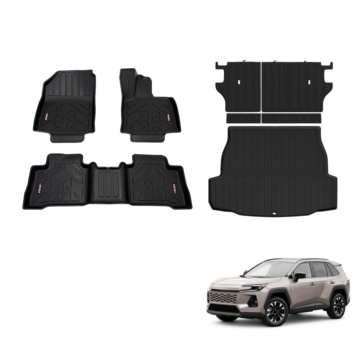 3D Car Floor Mats for Toyota RAV4 2026-Onwards