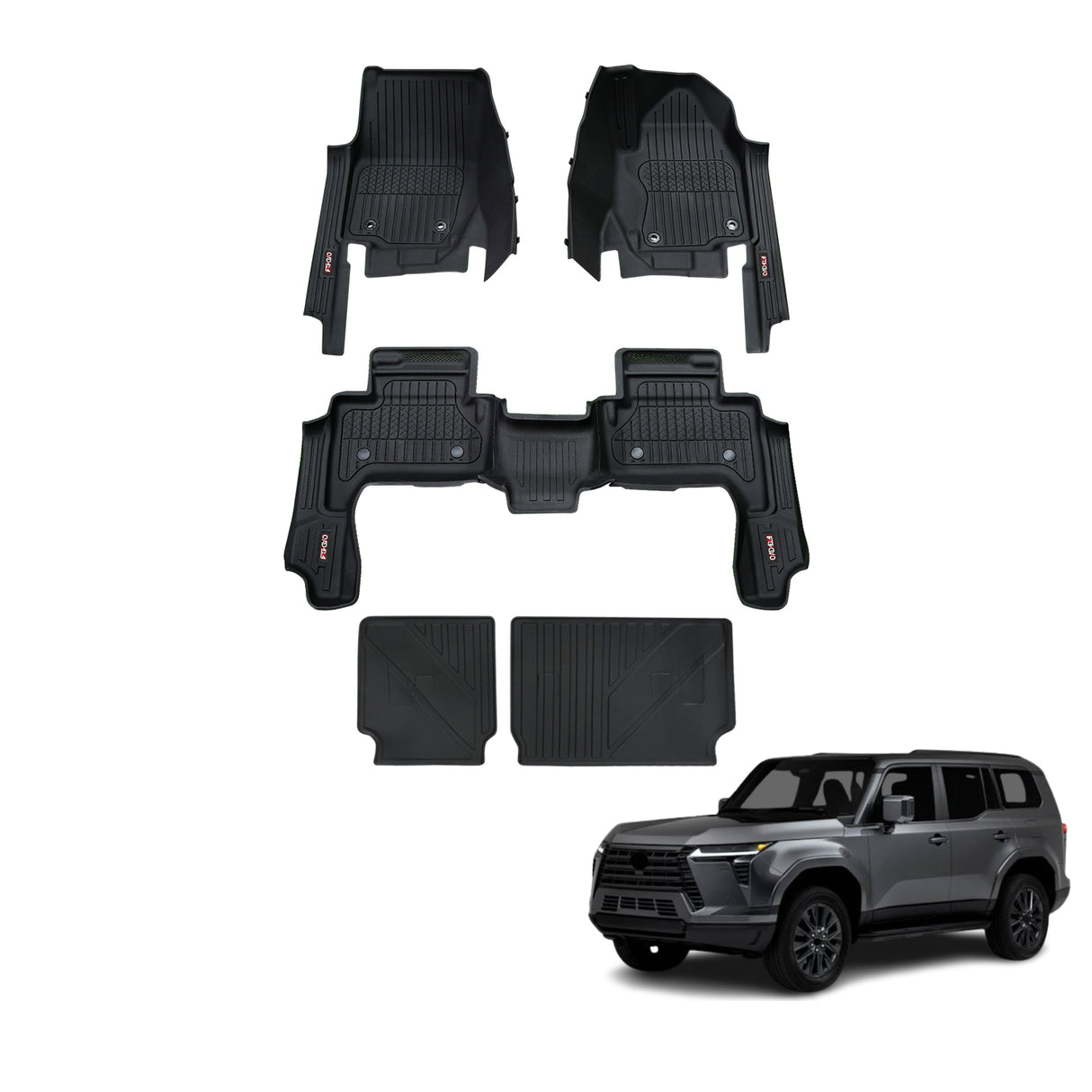 Injection 7D Car Floor Mats for Lexus GX550 2024-Onwards