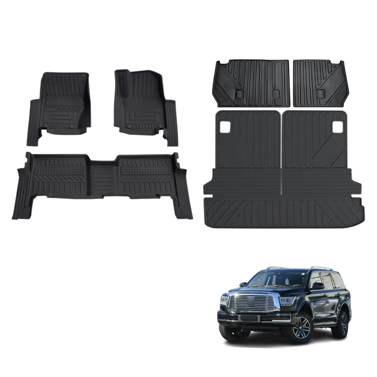 5D TPE Car Floor Mats for GWM TANK 500 TANK500 2024-Onwards