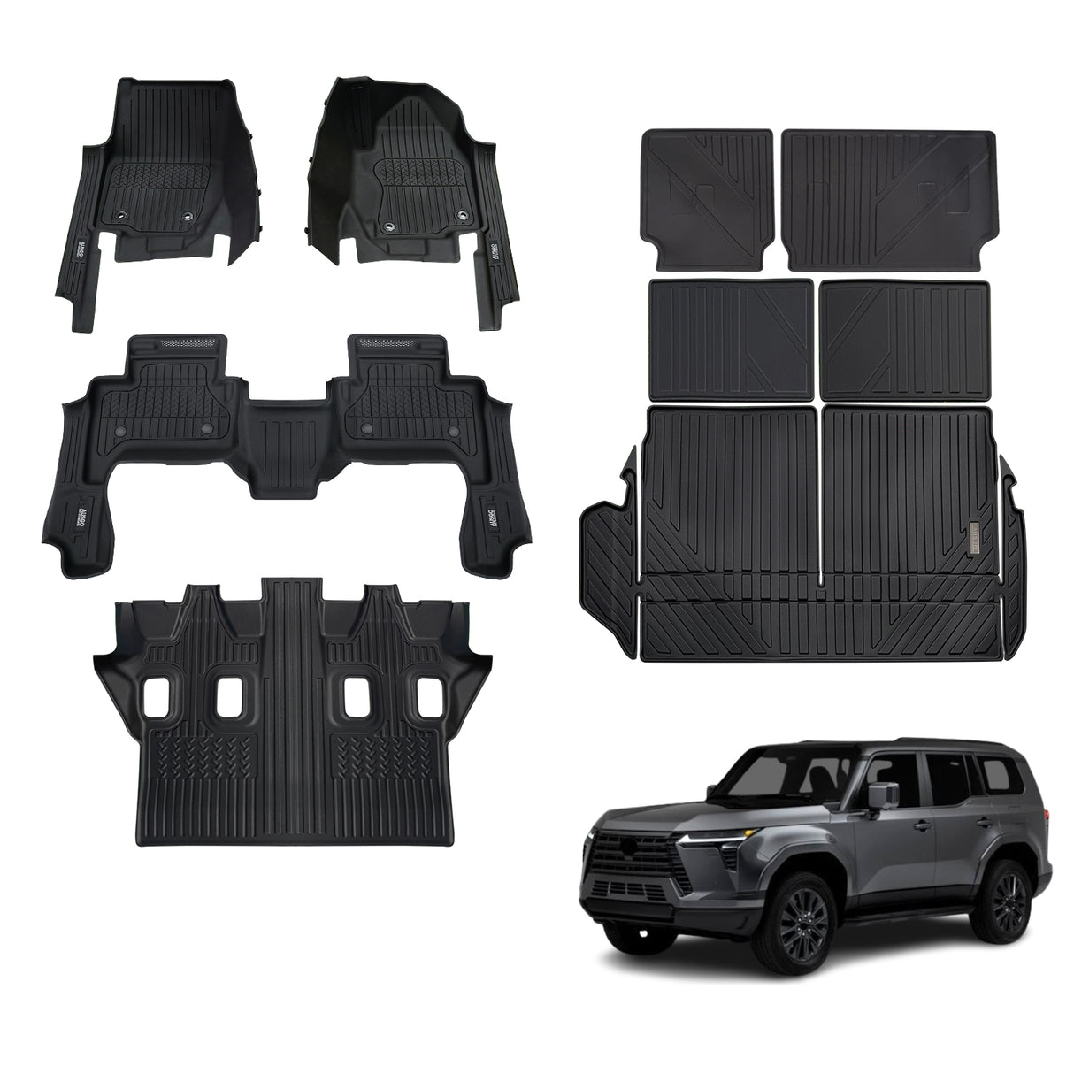 Injection 7D Car Floor Mats for Lexus GX550 2024-Onwards