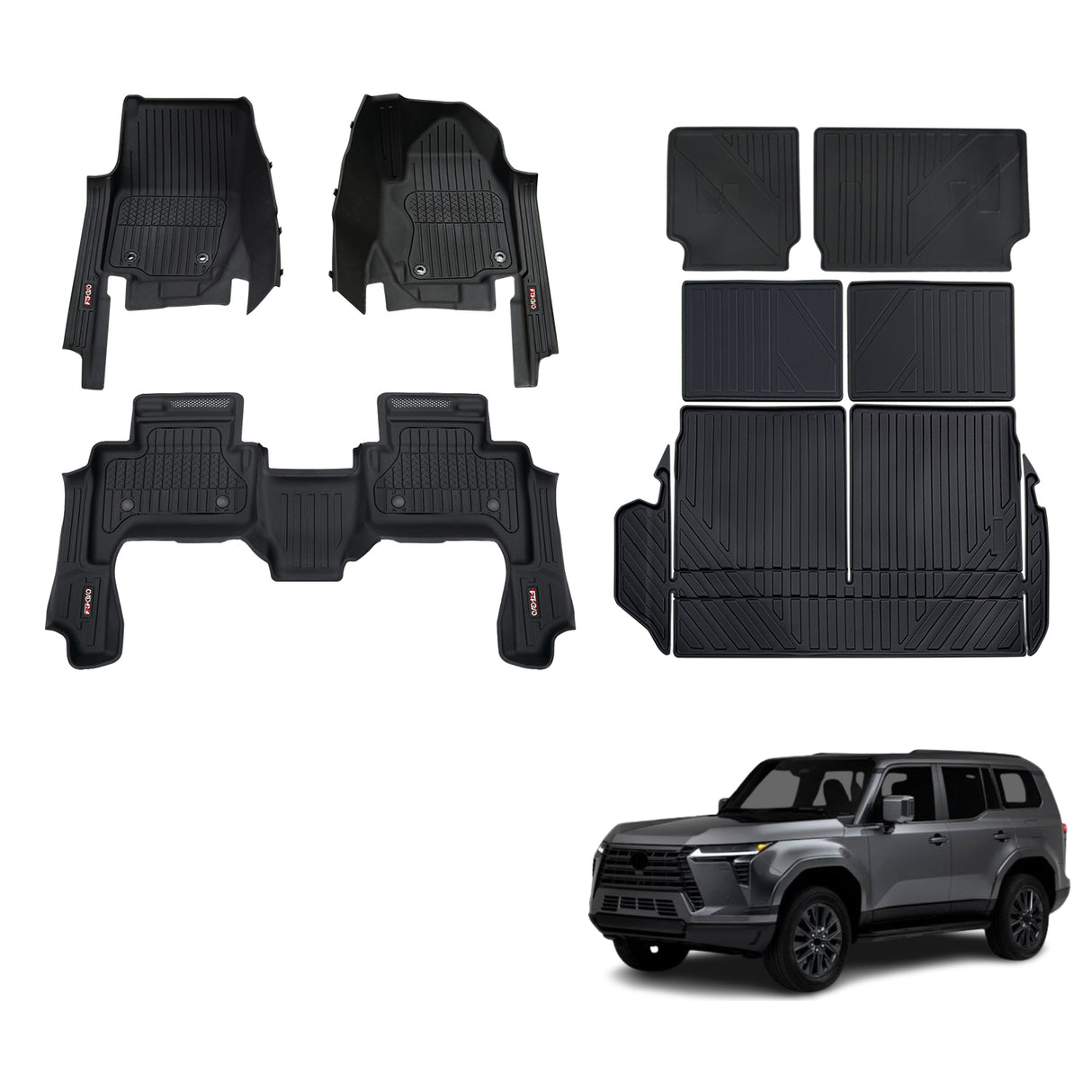 Injection 7D Car Floor Mats for Lexus GX550 2024-Onwards