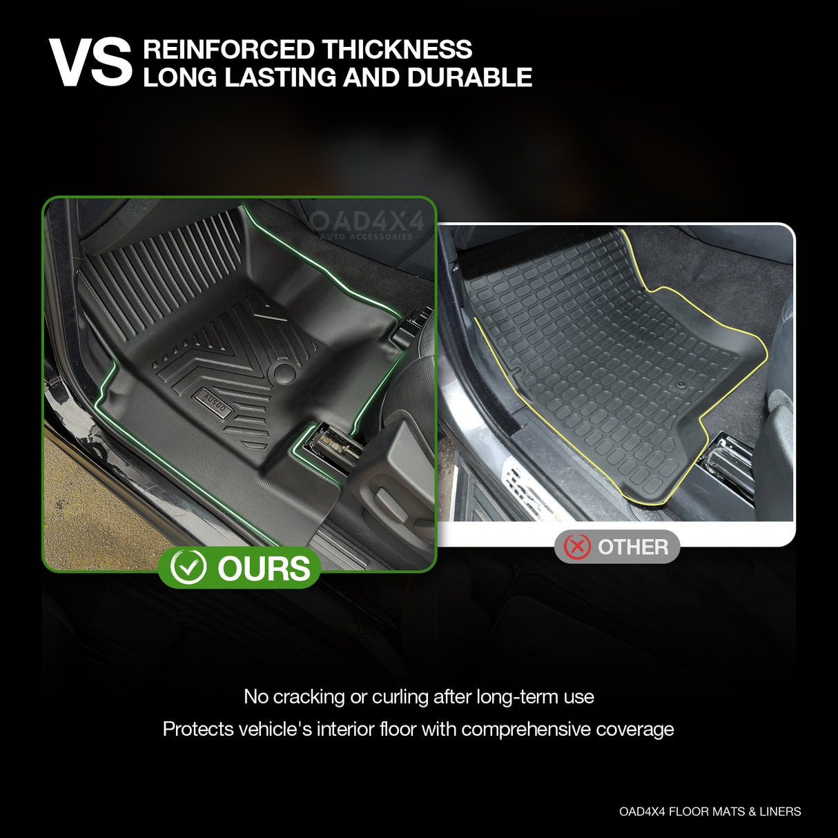 5D TPE Car Floor Mats for Land Rover Discovery 3 4 2004-2016