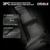 Injection Floor Mats & Door Sill Protector for Mazda BT-50 BT50 Dual Cab 2011-2020