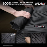 Injection 5D TPE Car Floor Mats for Mazda BT-50 BT50 Single / Extra Cab 2011-2020