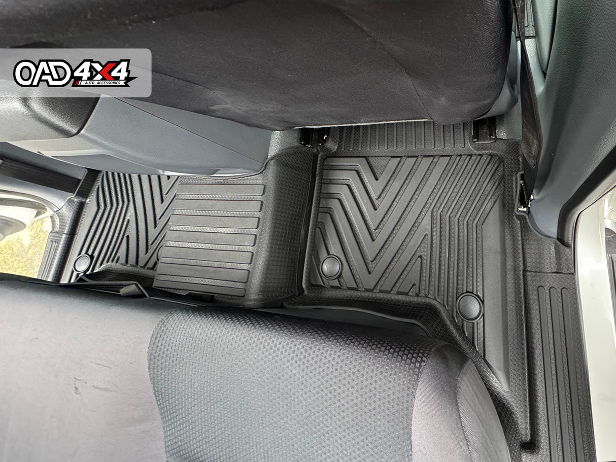 Injection Floor Mats & Door Sill Protector for Mazda BT-50 BT50 Dual Cab 2011-2020