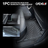 5D TPE Car Floor Mats for Mitsubishi Triton Dual Cab MQ MR 2015-2024
