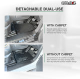 Double-Layer Floor Mats & Door Sill Protector for Mitsubishi Triton MV All-New Dual Cab 2024-Onwards