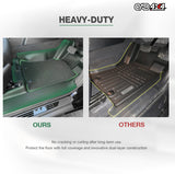 Double-Layer Floor Mats & Door Sill Protector for Mitsubishi Triton MV All-New Dual Cab 2024-Onwards