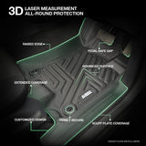 5D TPE Car Floor Mats for Nissan Navara NP300 D23 Dual Cab 2015-Onwards