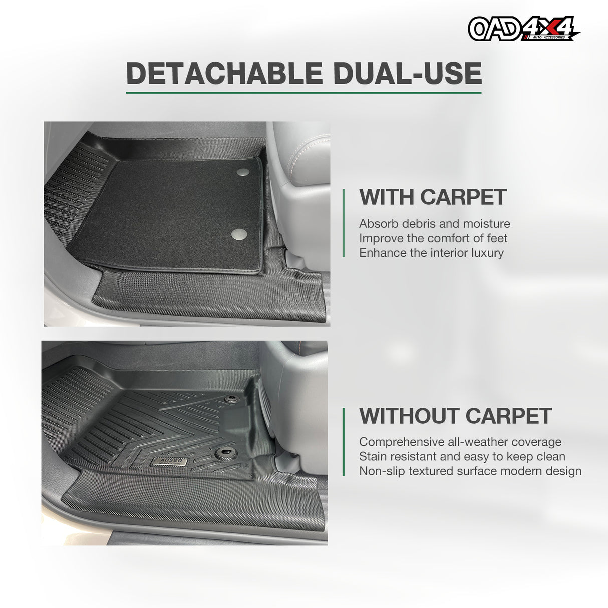 5D Double-Layer Car Floor Mats for Infiniti QX80 Z62 2015-2019