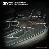 5D TPE Car Floor Mats for RAM 1500 DT Series Crew Cab 2023-Onwards