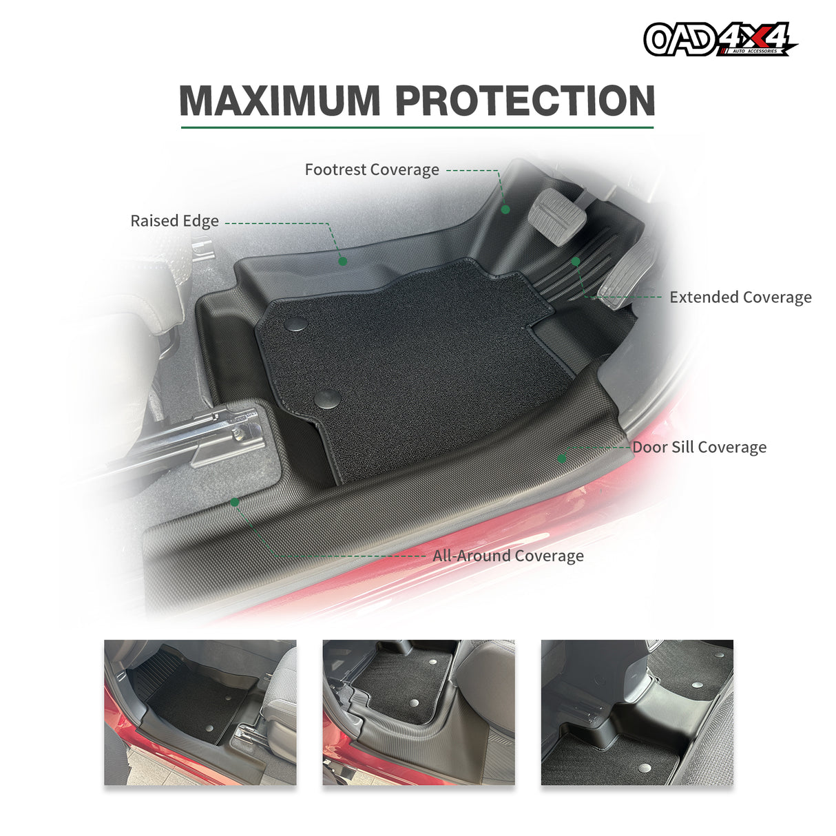 5D Double-Layer Car Floor Mats for Subaru Forester 2025-Onwards