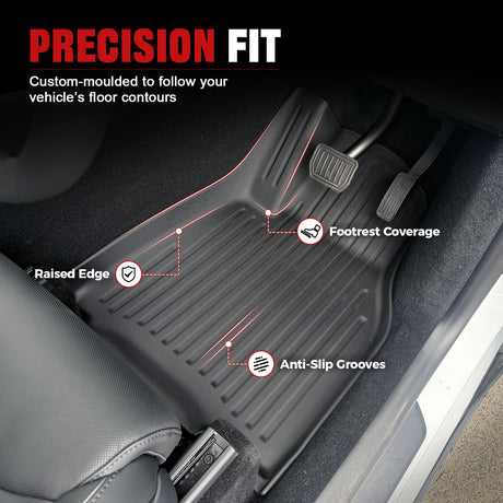 3D Car Floor Mats for Tesla Model Y L 6 Seats 2026-Onwards