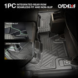 7D TPE Car Floor Mats for Toyota FJ Cruiser 2011-2016