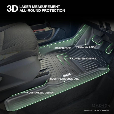 5D TPE Car Floor Mats for Toyota Hiace 2019-Onwards
