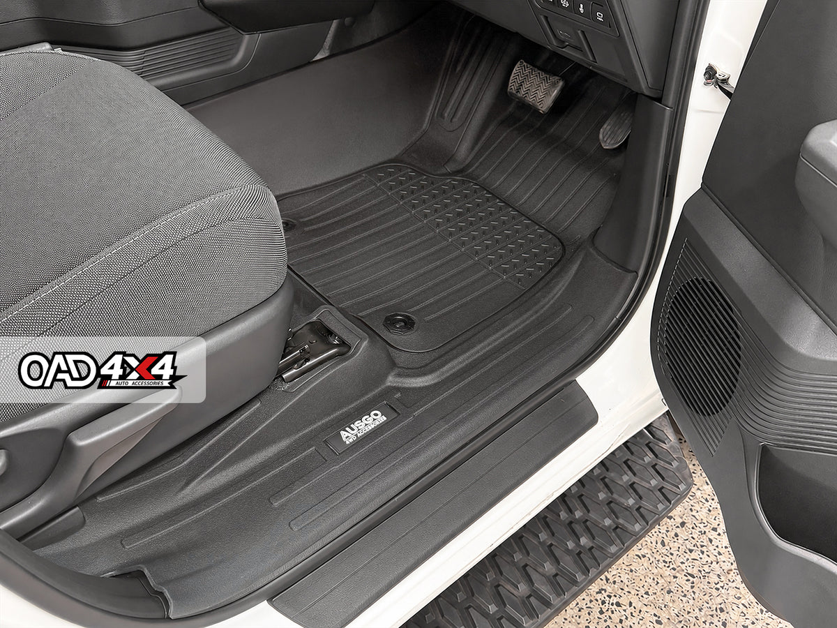 Injection 7D Floor Mats & Door Sill Protector for Toyota Hilux Dual Cab 2015-2025