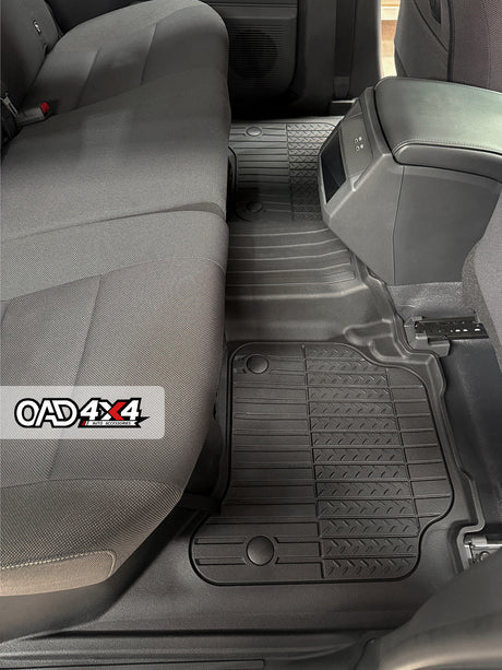 Injection 7D TPE Floor Mats & Door Sill Protector for Toyota Hilux Dual Cab 2015-2025