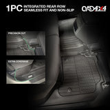 Injection 7D Floor Mats & Door Sill Protector for Toyota Hilux Dual Cab 2015-2025