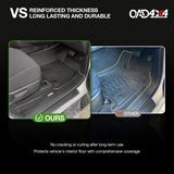 Injection 7D Floor Mats & Door Sill Protector for Toyota Hilux Dual Cab 2015-2025