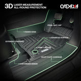 5D TPE Car Floor Mats for Toyota Hilux Dual Cab mild-hybrid 48V 2024-Onwards