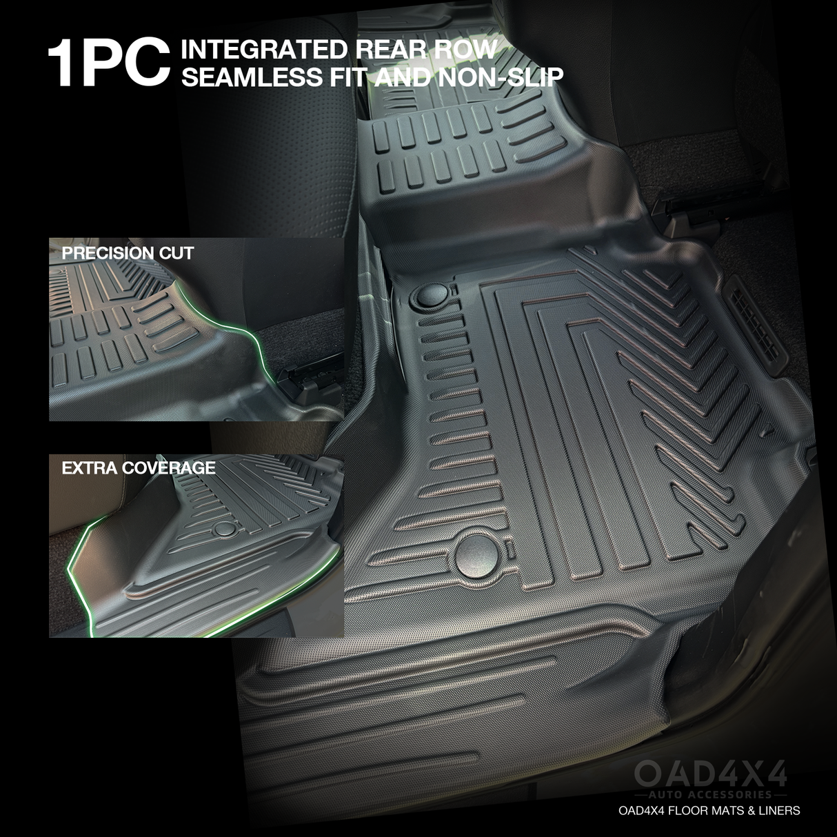 Pre-order 5D TPE Car Floor Mats for Toyota Hilux Dual Cab mild-hybrid 48V 2024-Onwards