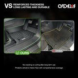 5D TPE Car Floor Mats for Toyota Hilux Dual Cab mild-hybrid 48V 2024-Onwards