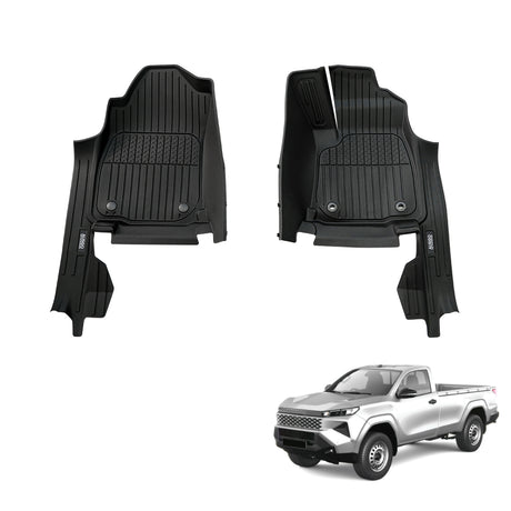 Injection 7D TPE Floor Mats for Toyota Hilux Single / Extra Cab 2025-Onwards
