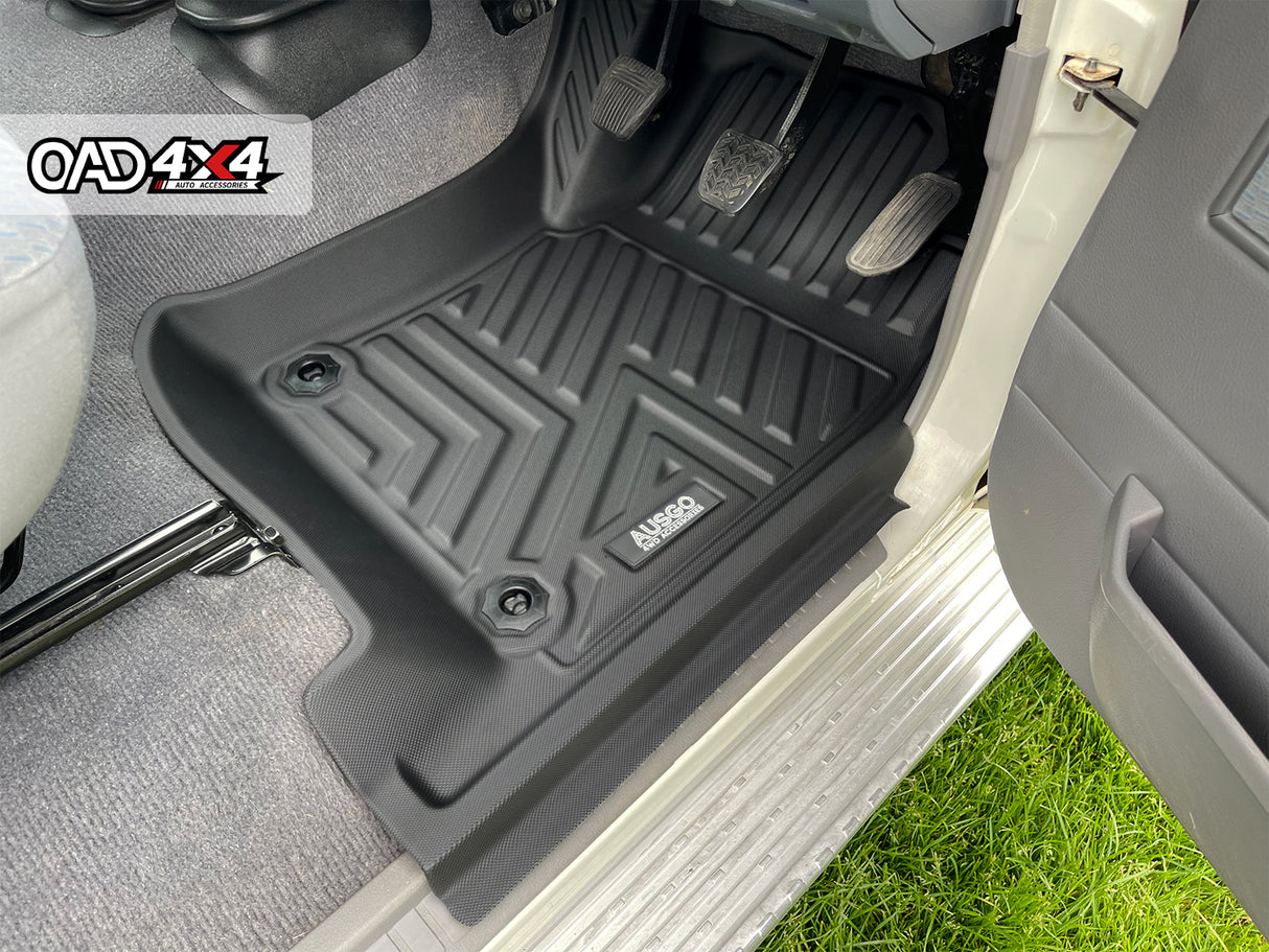 5D TPE Car Floor Mats for Toyota Land Cruiser 78 Series Troopcarrier 2012-Onwards