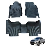 Premium Custom 3D Floor Mats Car Mats for Toyota Auto Hilux Dual Cab 2015-Onwards
