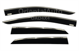 Stainless Edge Weather Shields for Lexus RX200T/300/350/450h 5 Seats 2015-2022