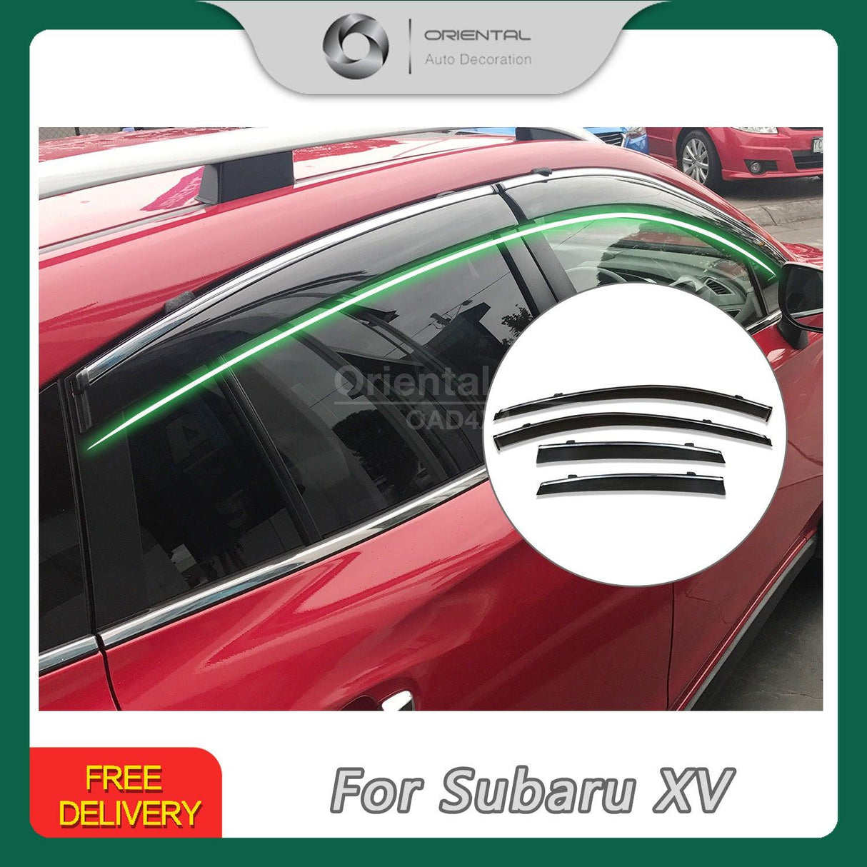 Injection Weather Shields for Subaru XV G5X 2017-2022