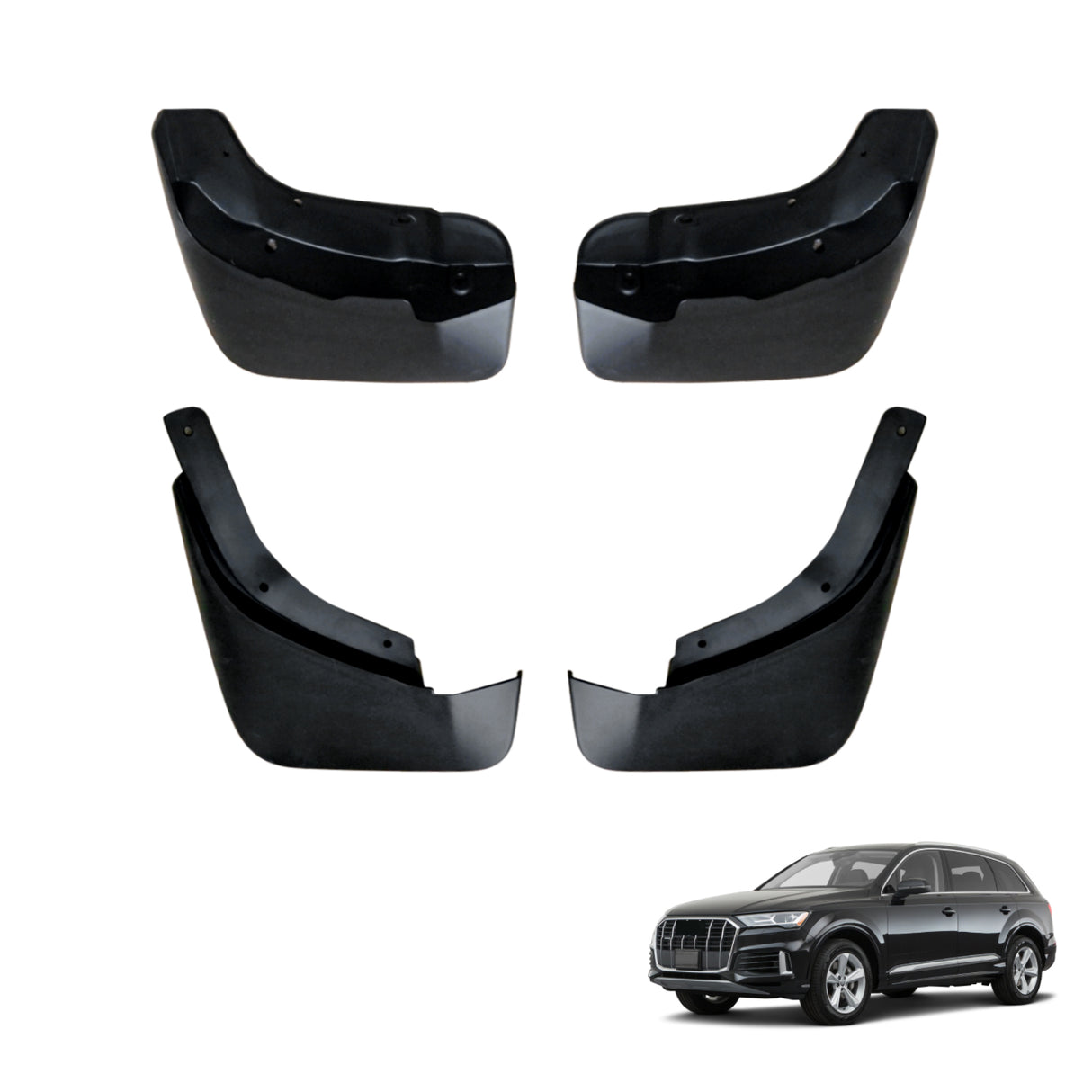 Mud Flaps Splash Guards for Audi Q7 2015-Onwards