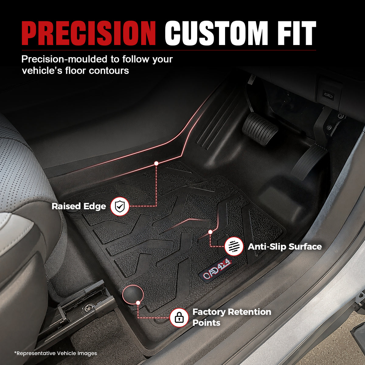 Pre-order 3D Car Floor Mats for Nissan Patrol Y62 2012-Onwards