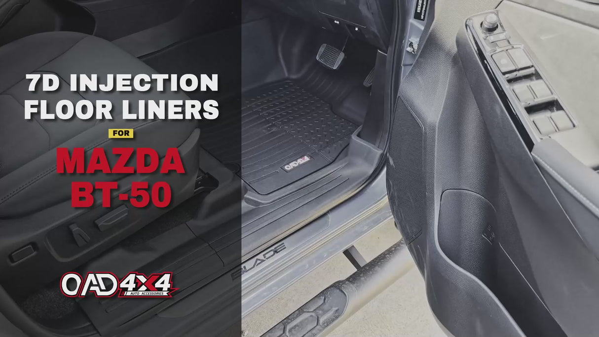 Injection 7D TPE Car Floor Mats for Mazda BT-50 BT50 Dual Cab 2020-Onwards